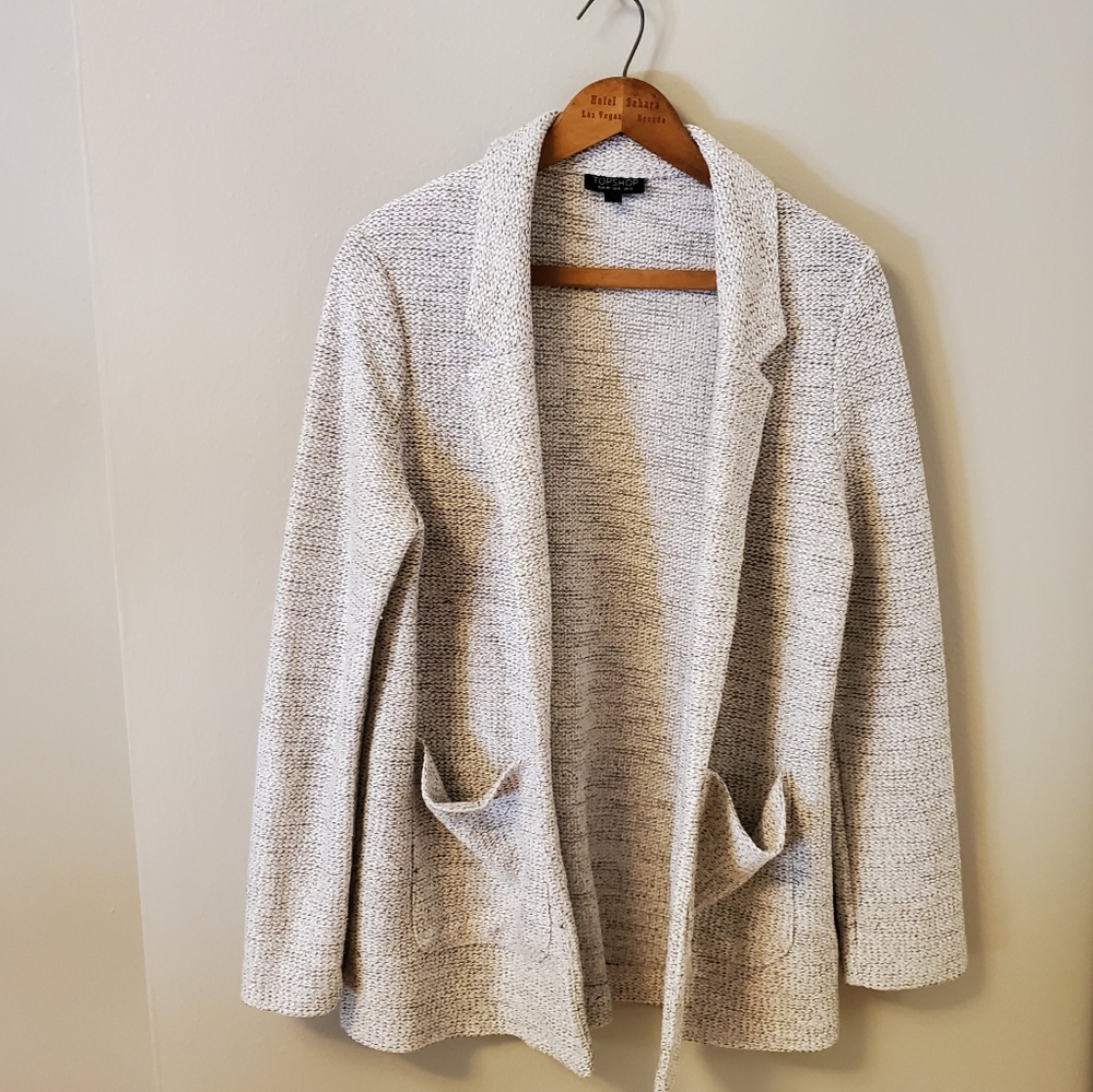 Top Shop marled sweater blazer, Sz 8